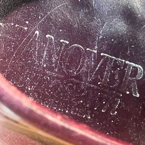 VTG HANOVER Men's leather Burgundy Tassel Loafers Slip Ons Size 11 D/B USA - Picture 10 of 12